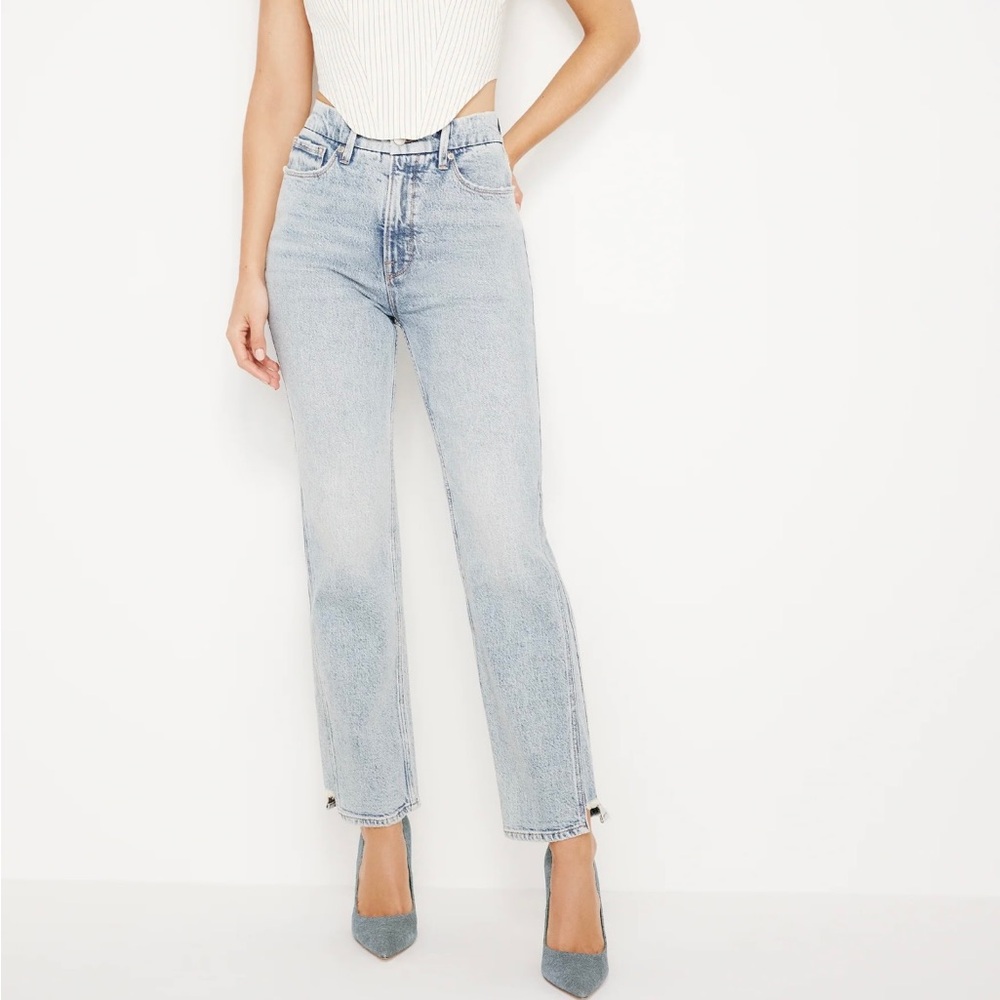 Good American good curve straight jeans